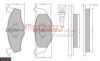 METZGER 1170479 Brake Pad Set, disc brake